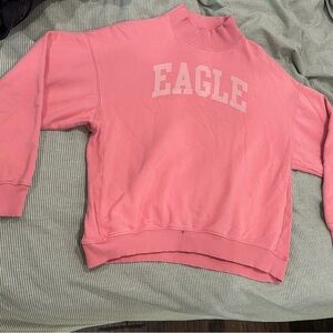 American Eagle Pink Mock-Neck Sweater Womens size XS